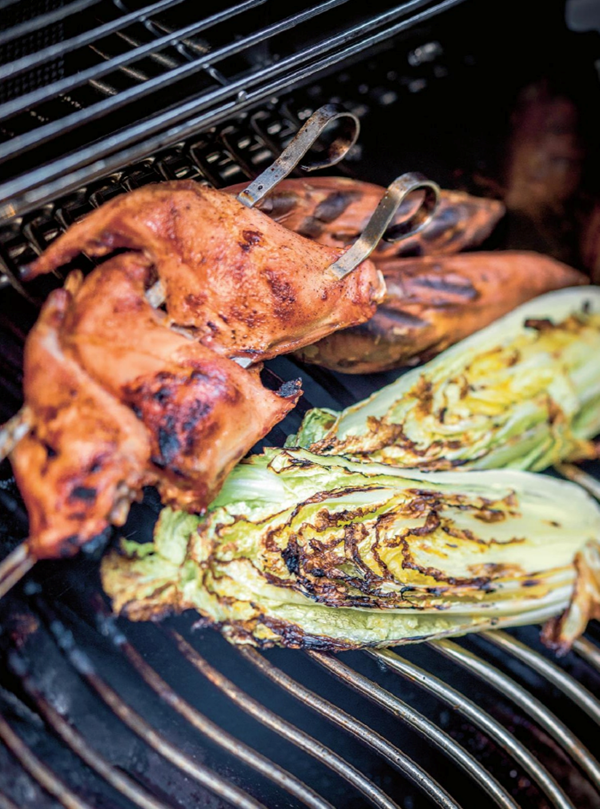Leg of rabbit with sweet potato