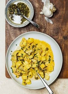 Lemon & artichoke yams