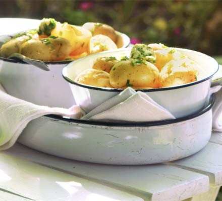 Lemon & chive butter potatoes