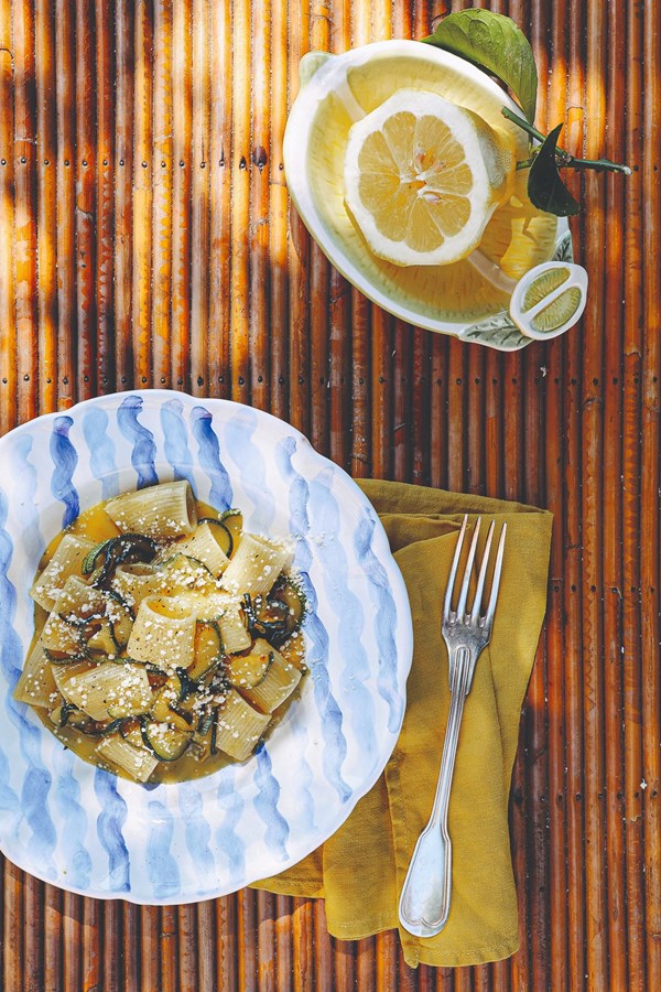 Lemon & courgette carbonara