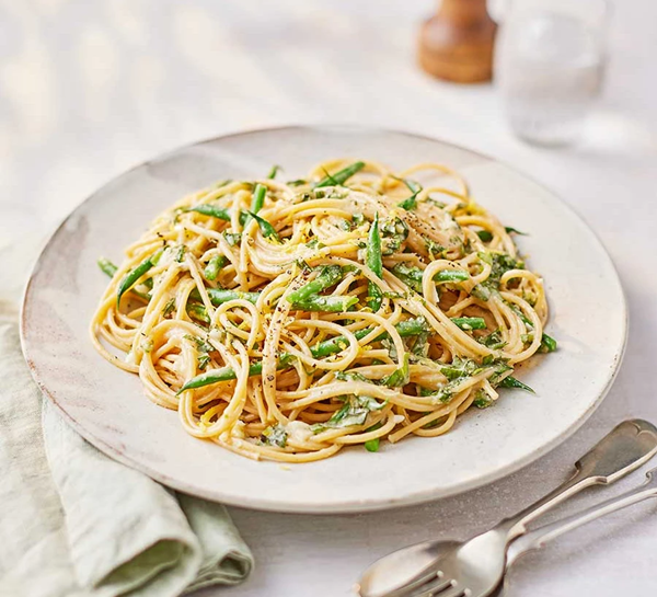 Lemon & green bean pasta