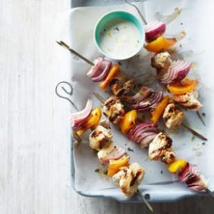 Lemon & herb chicken kebabs