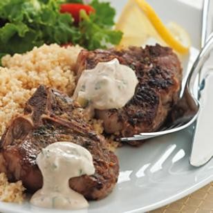 Lemon & oregano lamb chops
