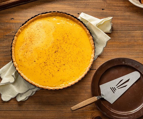 Lemon & vanilla custard tart