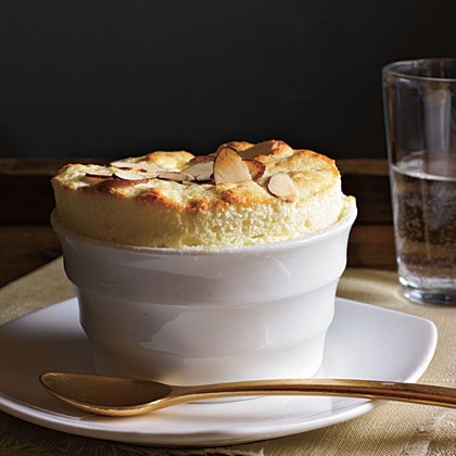Lemon-almond soufflés