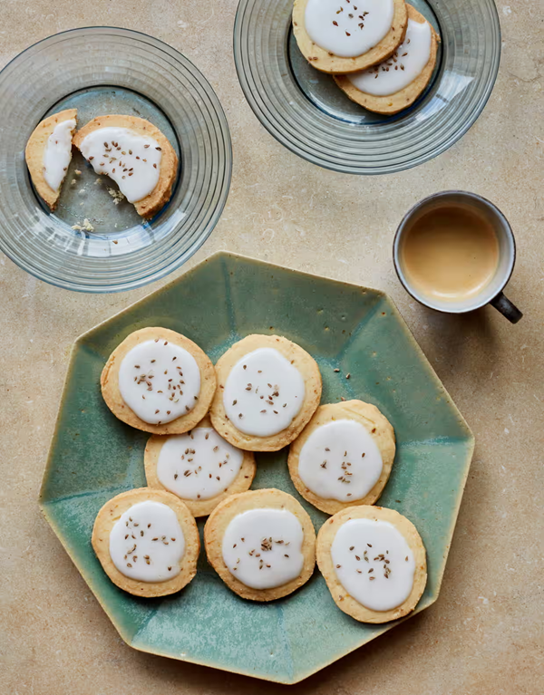 Lemon and aniseed cookies