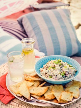 Lemon and basil cooler