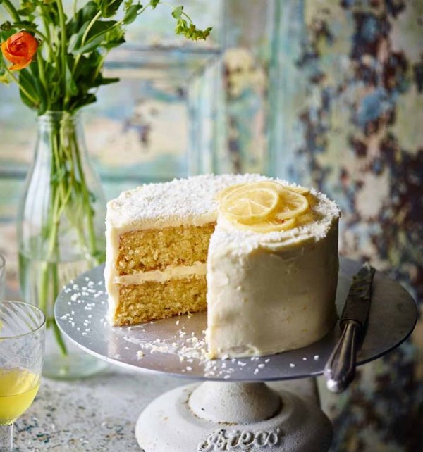 Lemon and coconut cake