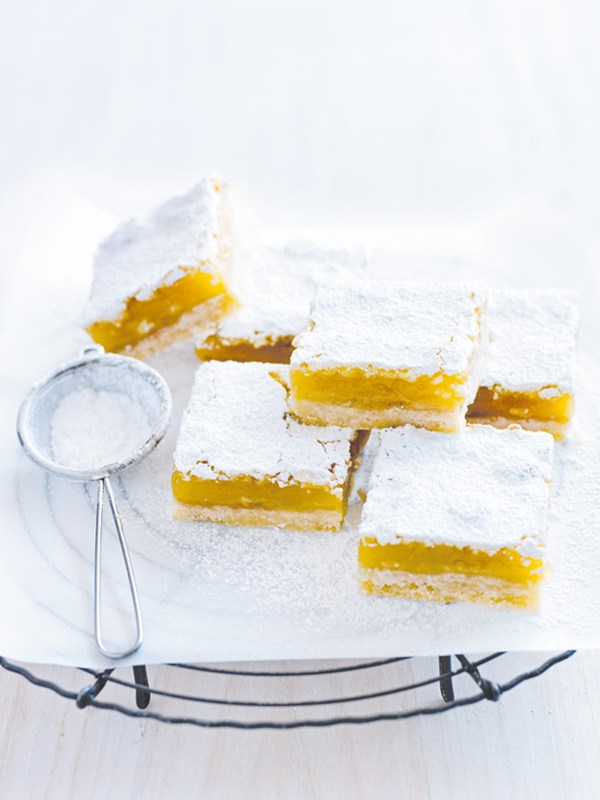 Lemon and coconut slice
