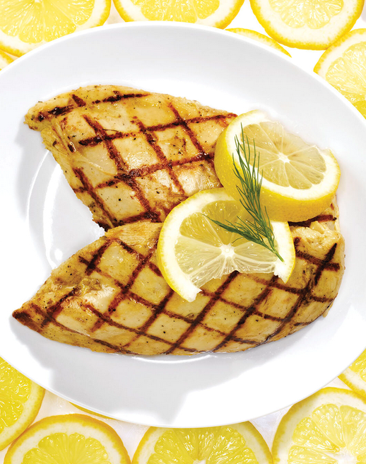 Lemon and dill grilled chicken