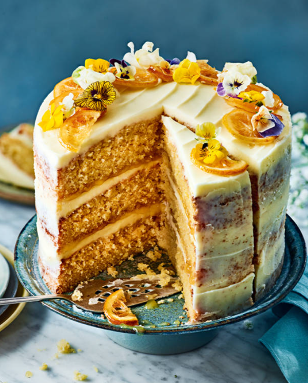 Lemon and elderflower cake