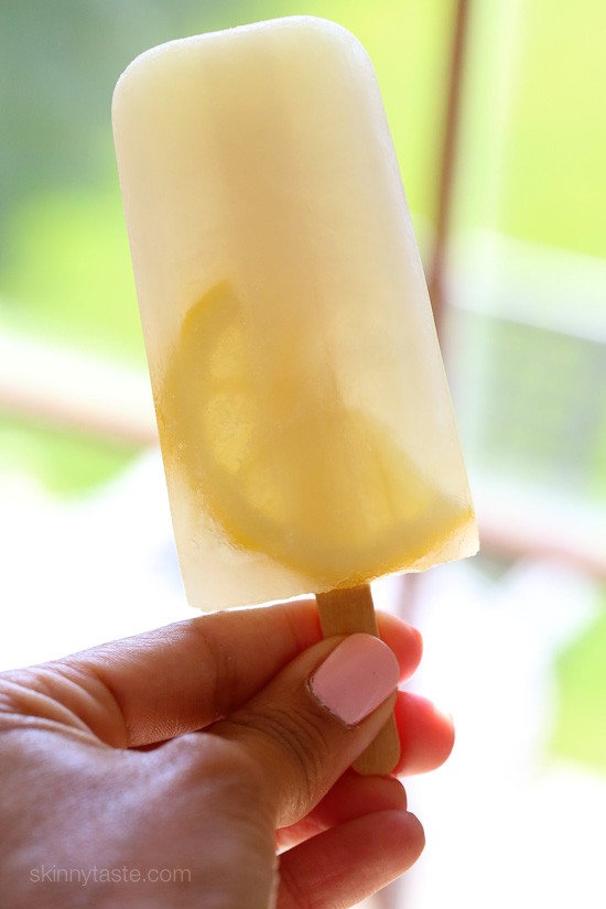 Lemon and ginger ice pops
