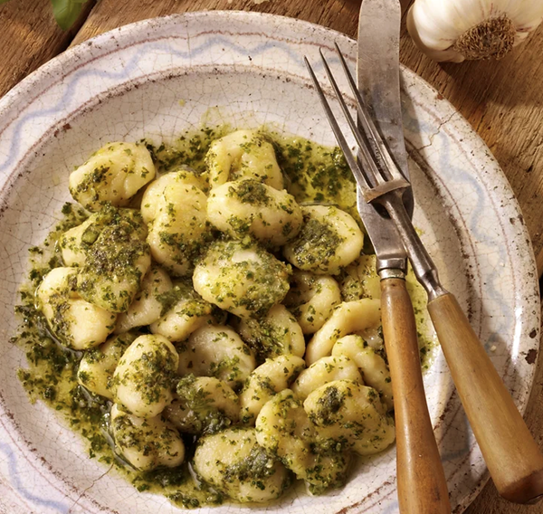 Lemon and herb pesto gnocchi