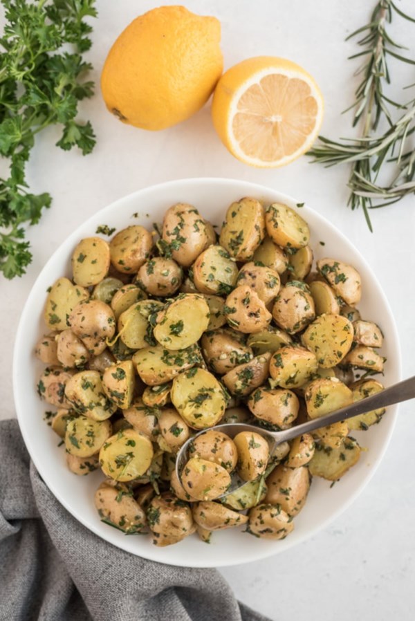 Lemon and herb roasted new potatoes
