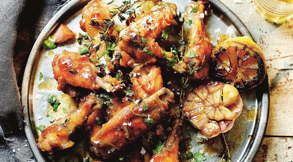 Lemon and honey chicken wings (Alitas de pollo a la miel y limon)