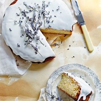 Lemon and lavender cake