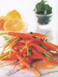 Lemon and parsley carrots