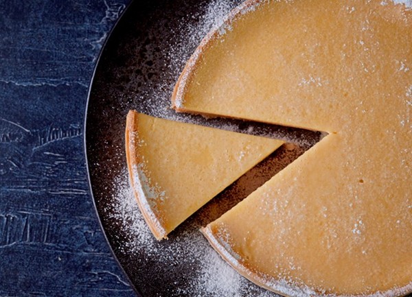 Lemon and passion fruit tart