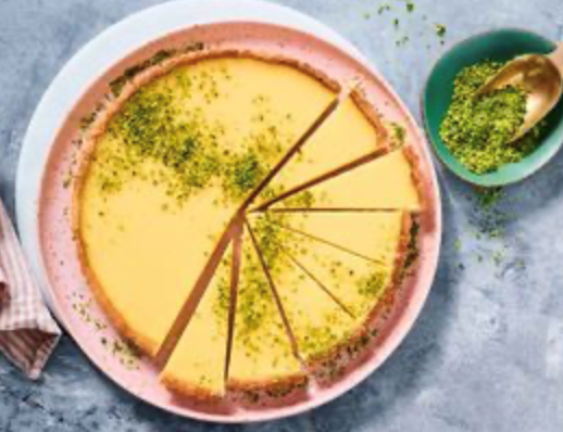 Lemon and passionfruit tart