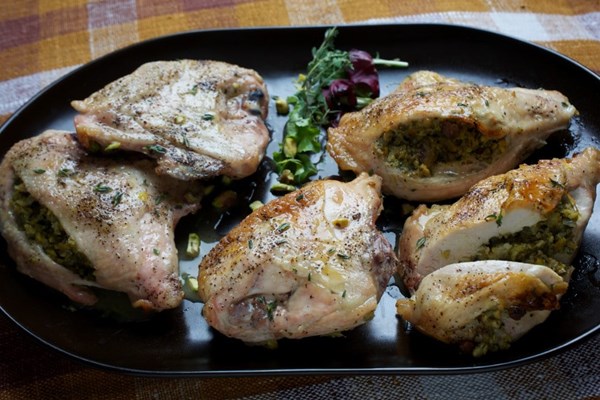 Lemon and pistachio chicken