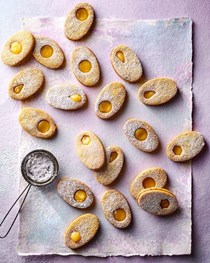 Lemon and poppy seed Linzer biscuits