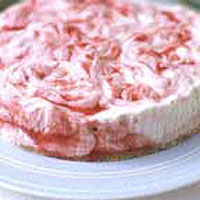 Lemon and raspberry cheesecake