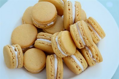 Lemon and rosemary macarons