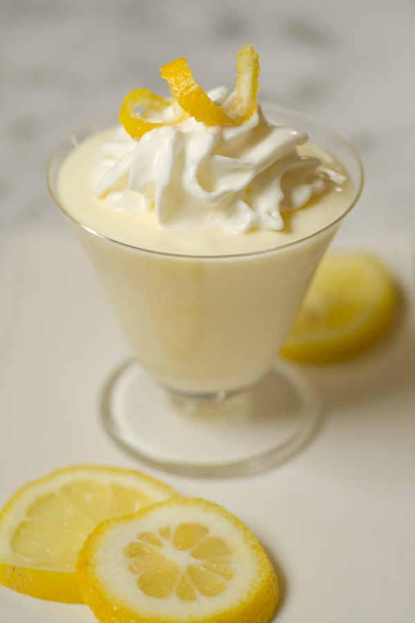 Lemon and sour cream custard