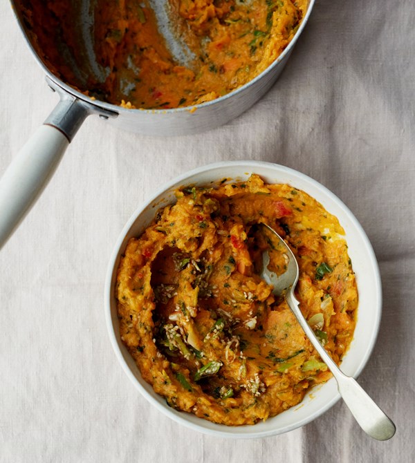 Lemon and sweet potato mash