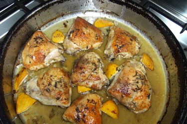 Lemon and thyme Greek chicken