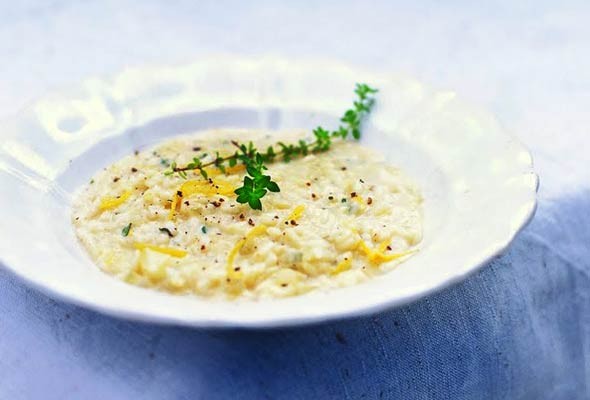 Lemon and thyme risotto