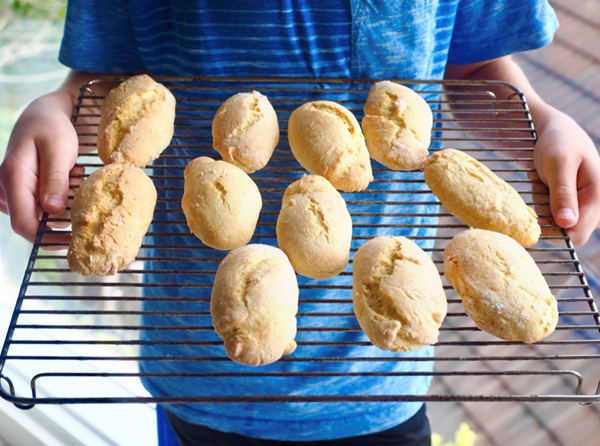 Lemon and yoghurt dunking biscuits