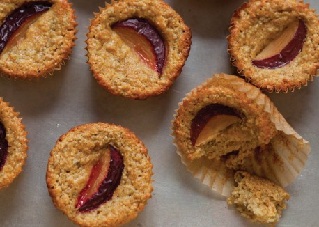Lemon-apricot chia muffins
