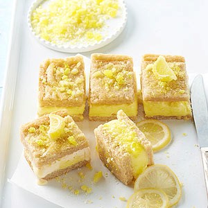 Lemon bar cookie ice cream sandwiches