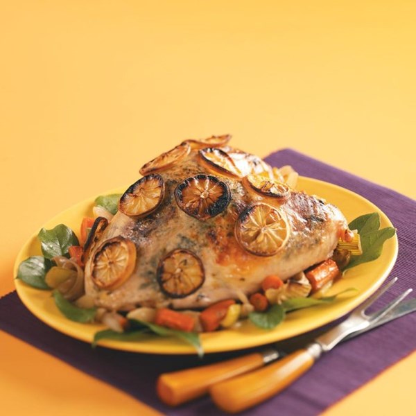 Lemon-basil turkey breast