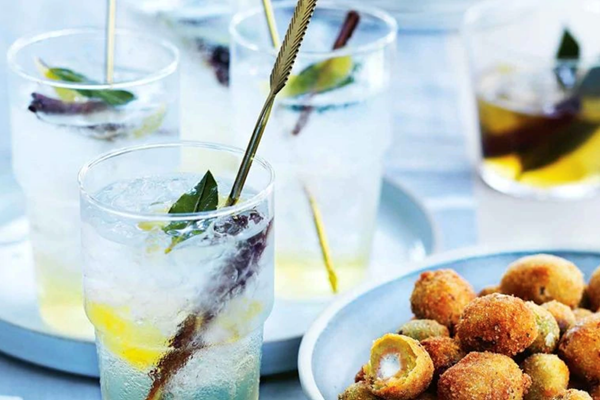 Lemon, bay & cinnamon gin and tonic