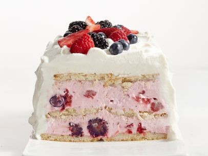 Lemon-berry icebox cake