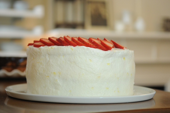 Lemon birthday cake
