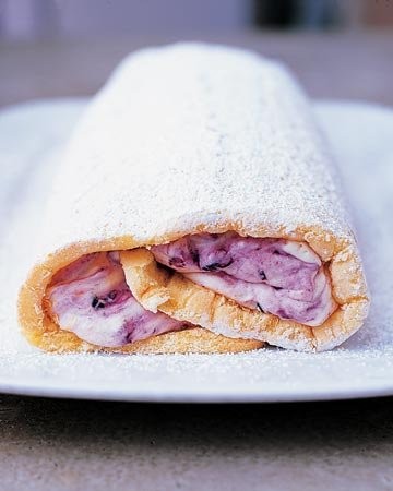 Lemon-blackberry semifreddo