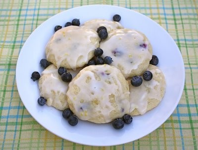 Lemon blueberry buttermilk cookies