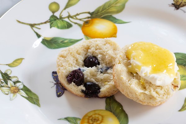 Lemon-blueberry scones