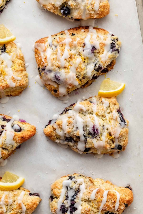 Lemon blueberry scones
