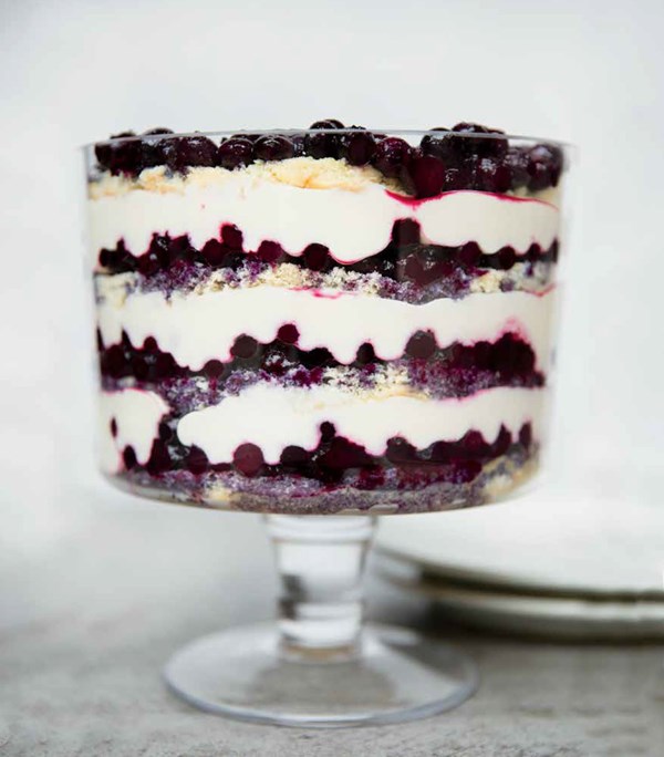 Lemon-blueberry trifle [Emily Luchetti]