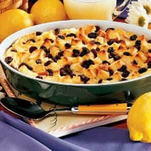 Lemon bread pudding