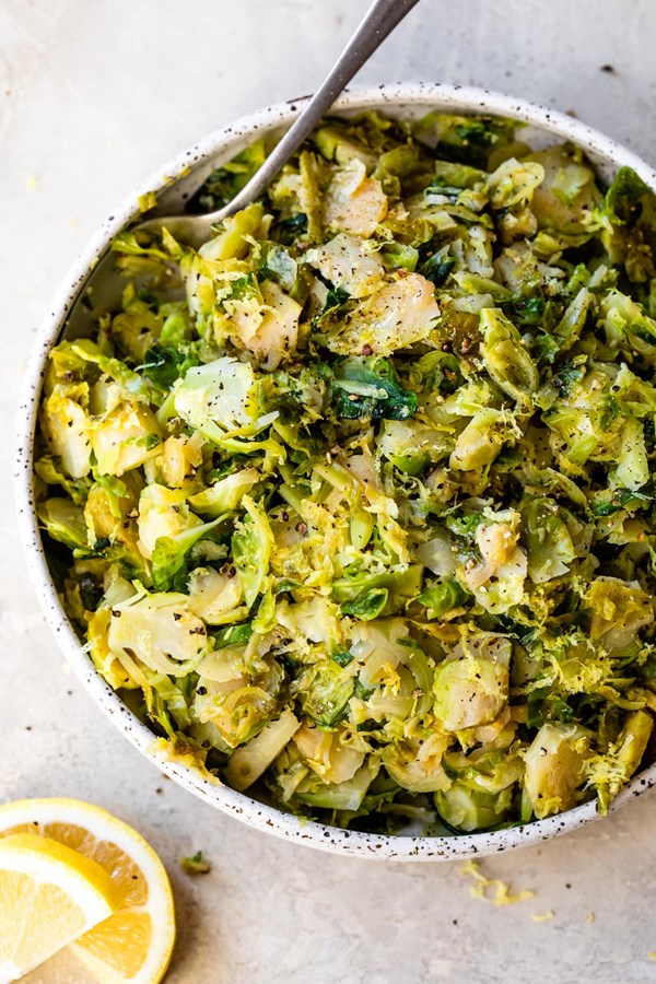 Lemon Brussels sprouts