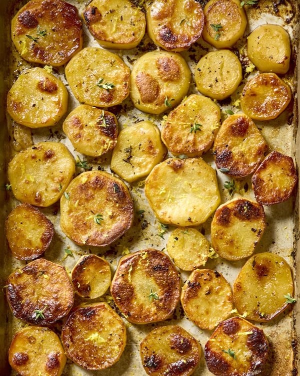 Lemon butter melting potatoes