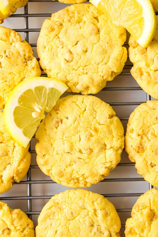 Lemon cake mix cookies