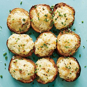 Lemon-caper Parmesan potato salad bites