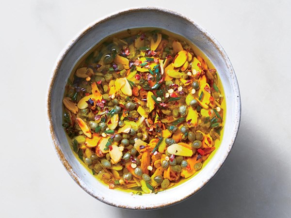 Lemon-caper vinaigrette 