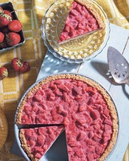 Lemon cardamom frozen cheesecake